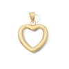 Thumbnail Image 1 of 10K Gold Bonded Heart Outline Necklace Charm