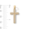 Thumbnail Image 2 of 14K Gold Plated CZ Cross Necklace Charm