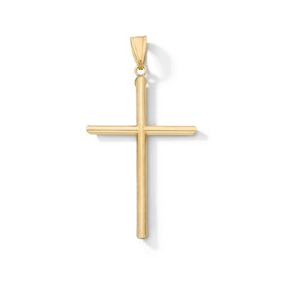 14K Gold Plated Cross Necklace Charm