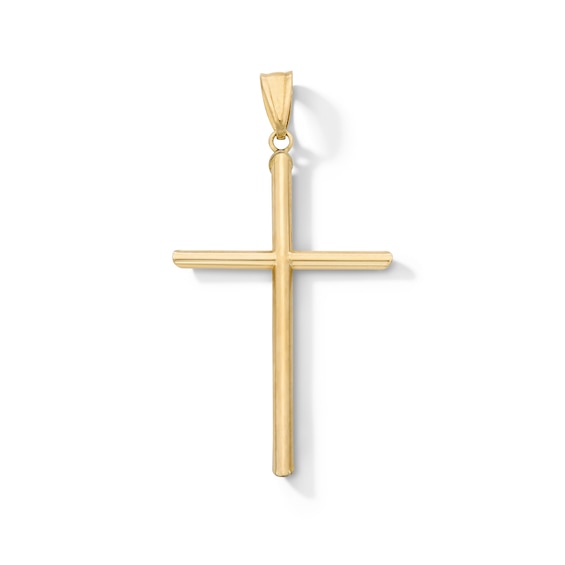 14K Gold Plated Cross Necklace Charm