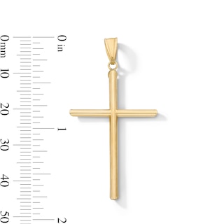 14K Gold Plated Cross Necklace Charm