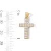 Thumbnail Image 2 of 14K Gold Plated CZ Cross Necklace Charm