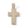 Thumbnail Image 1 of 14K Gold Plated CZ Pavé Cross Necklace Charm