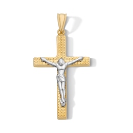 14K Gold Plated Crucifix Necklace Charm