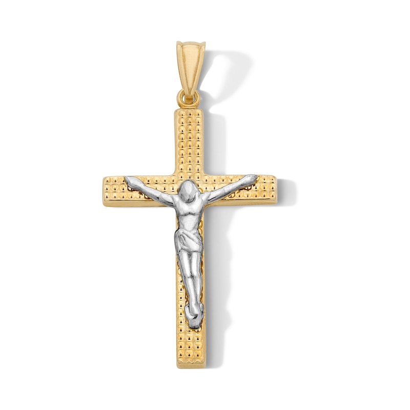 Main Image 1 of 14K Gold Plated Crucifix Necklace Charm