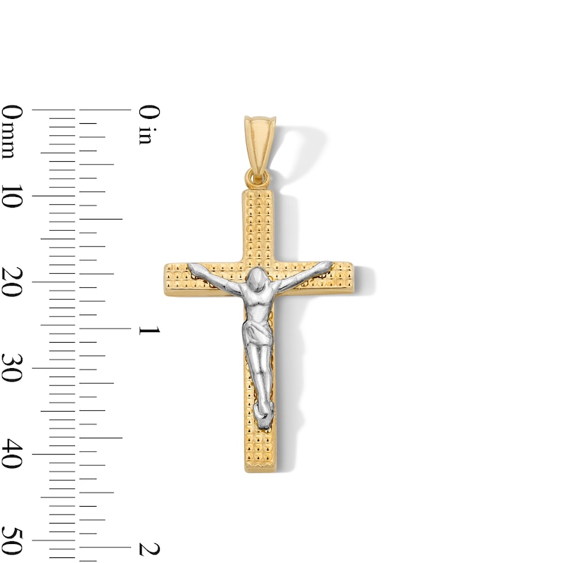 Main Image 2 of 14K Gold Plated Crucifix Necklace Charm