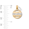 14K Gold Plated Last Supper Circle Necklace Charm