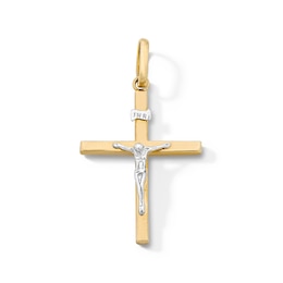 14K Gold Plated Crucifix Cross Necklace Charm