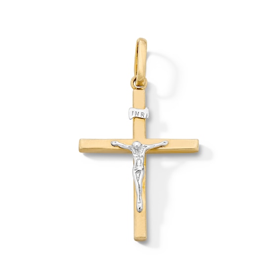 14K Gold Plated Crucifix Cross Necklace Charm