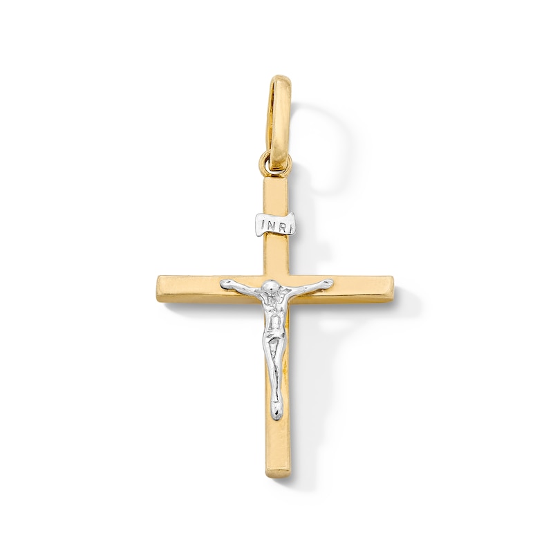 Main Image 1 of 14K Gold Plated Crucifix Cross Necklace Charm
