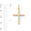 Thumbnail Image 2 of 14K Gold Plated Crucifix Cross Necklace Charm