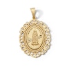 Thumbnail Image 1 of 14K Gold Plated CZ Virgin Mary Necklace Charm