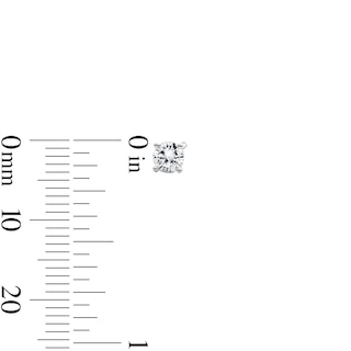 Solid Sterling Silver CZ Marquise Pink Huggie and CZ Solitaire Earrings Set