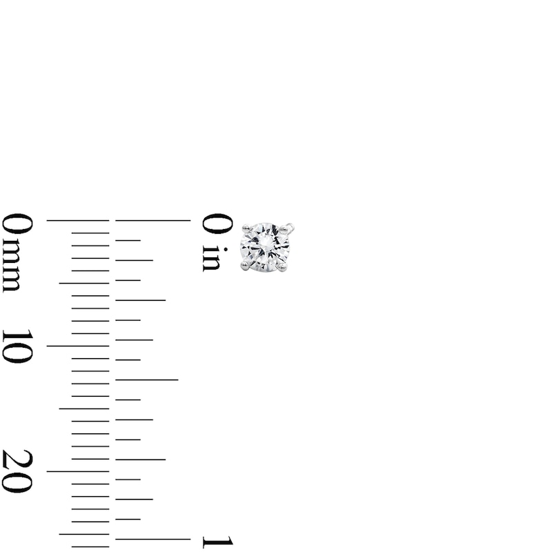 Main Image 4 of Solid Sterling Silver CZ Marquise Pink Huggie and CZ Solitaire Earrings Set