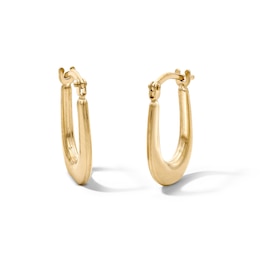 10K Gold Bonded U-Shaped Hoops