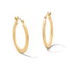 Thumbnail Image 1 of 10K Gold Bonded Flat Hoop Earrings