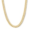Thumbnail Image 1 of 10K Gold Bonded 7.3mm Cuban Curb Chain - 22"