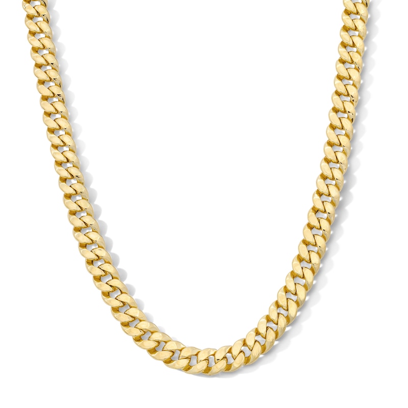 Main Image 1 of 10K Gold Bonded 7.3mm Cuban Curb Chain - 22"