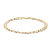 Thumbnail Image 1 of 10K Gold Bonded 5.3mm Beveled Curb Chain Bracelet - 8.5"