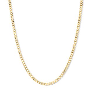10K Gold Bonded 3.3mm Curb Chain - 16"