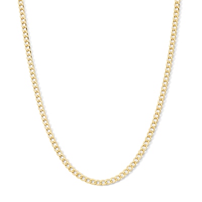10K Gold Bonded 3.3mm Curb Chain - 16"