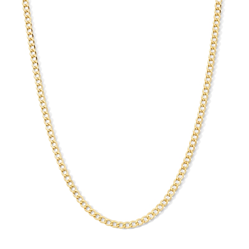 Main Image 1 of 10K Gold Bonded 3.3mm Curb Chain - 16"
