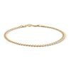 Thumbnail Image 1 of 10K Gold Bonded 4.1mm Curb Chain Anklet - 10"