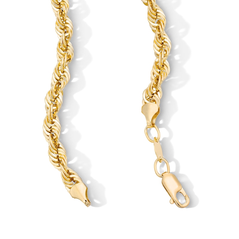 Main Image 2 of 10K Gold Bonded 5.5mm Rope Chain - 26"