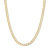 Thumbnail Image 1 of 10K Gold Bonded 5.3mm Beveled Curb Chain - 22"