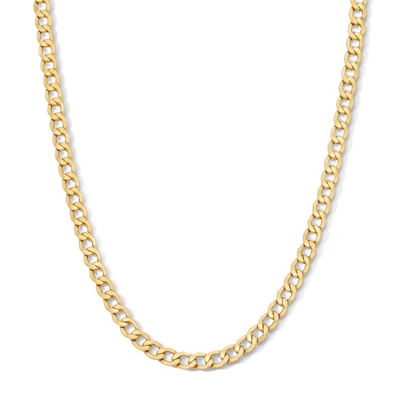 Main Image 1 of 10K Gold Bonded 5.3mm Beveled Curb Chain - 22"