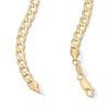 Thumbnail Image 2 of 10K Gold Bonded 5.3mm Beveled Curb Chain - 22"