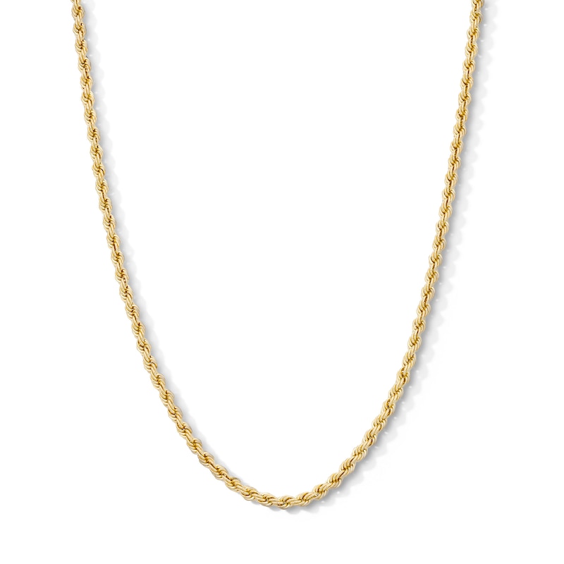 Main Image 1 of 10K Gold Bonded 2.7mm Rope Chain - 16"