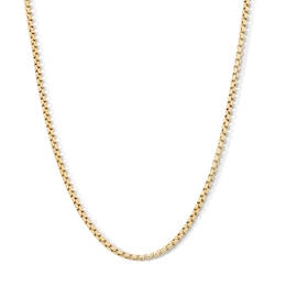 10K Gold Bonded 2.5mm Rounded Box Chain - 20"