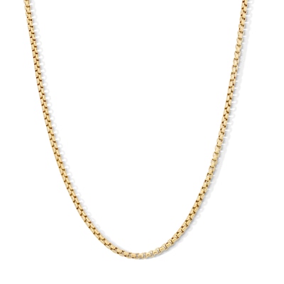 10K Gold Bonded 2.5mm Rounded Box Chain