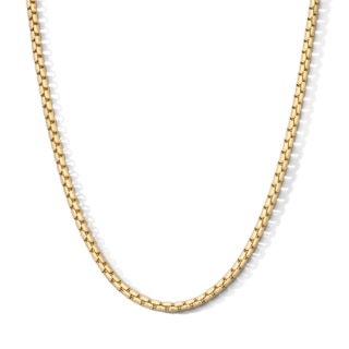 10K Gold Bonded 3.5mm Rounded Box Chain