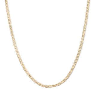 10K Gold Bonded 2.4mm Mariner Chain - 16"