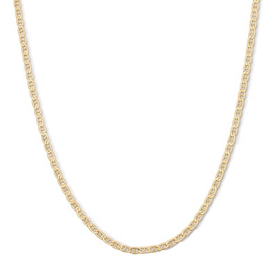10K Gold Bonded 2.4mm Mariner Chain - 16"