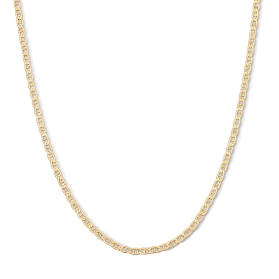 10K Gold Bonded 2.4mm Mariner Chain - 16"