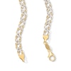 Thumbnail Image 2 of 10K Two-Tone Gold Bonded 5mm Rambo Curb Chain - 22"