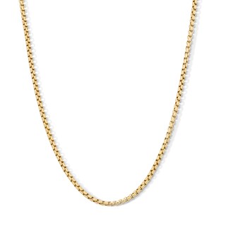 10K Gold Bonded 2.5mm Rounded Box Chain - 18"
