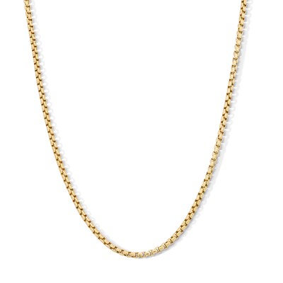 10K Gold Bonded 2.5mm Rounded Box Chain - 18"