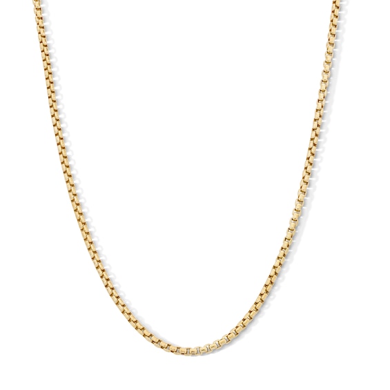 10K Gold Bonded 2.5mm Rounded Box Chain - 18"