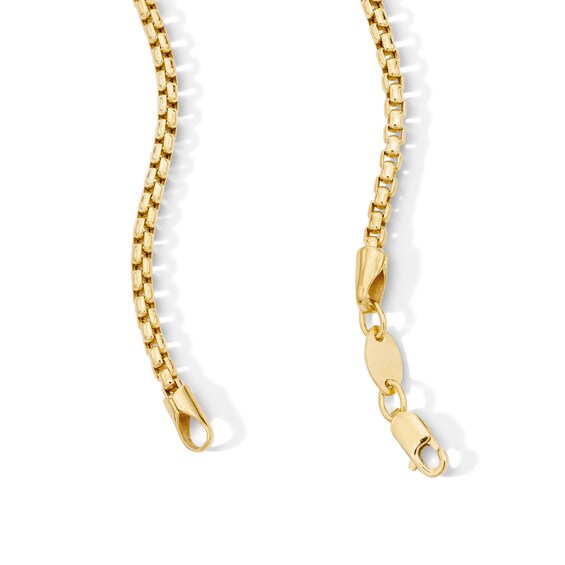 10K Gold Bonded 2.5mm Rounded Box Chain - 18"