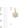 14K Gold Plated CZ Snowflake Charm
