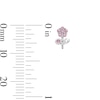 Thumbnail Image 2 of Child’s Solid Sterling Silver CZ Pink Flower Stud Earrings
