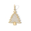Thumbnail Image 1 of 14K Gold Plated CZ Christmas Tree Charm