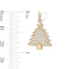 Thumbnail Image 2 of 14K Gold Plated CZ Christmas Tree Charm