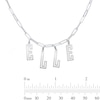Thumbnail Image 4 of Sterling Silver Name Paper Clip Chain Necklace – 16″