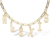 Thumbnail Image 3 of 14K Gold Plated Name Paper Clip Chain Necklace – 16″