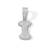Thumbnail Image 1 of Solid Sterling Silver CZ Bubble Initial “I” Charm